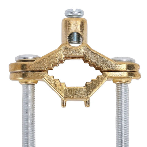 Rock Solid Copper Grounding Clamps Set 3 Pack Half To One Inch Wire Range High Conductivity Copper Alloy Ground Clamps