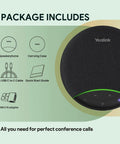 SP92 Plug And Play Conference Speaker And Microphone With AI Noise Cancellation package contents display