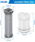 Replacement Vacuum Filter Kit For A10 A11 Hero Master S11 PWRHERO11 Cordless Vacuum Cleaners with filter dimensions