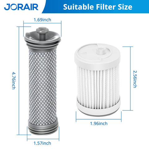 Replacement Vacuum Filter Kit For A10 A11 Hero Master S11 PWRHERO11 Cordless Vacuum Cleaners with filter dimensions