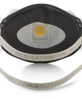 Disposable N100 Particulate Respirator with Exhalation Valve NIOSH Approved for Non Oil Based Particles front view.