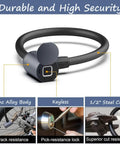 Bluetooth Biometric Cable Lock With App Unlock For Bike And Home Security Fingerprint Lock Waterproof 42cm with steel and zinc alloy