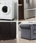 Washing machine, fridge, cabinet, and sofa on Extendable Furniture Dolly With Telescoping Base, Heavy Duty Mobile Roller For Appliances.