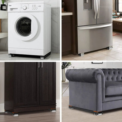 Washing machine, fridge, cabinet, and sofa on Extendable Furniture Dolly With Telescoping Base, Heavy Duty Mobile Roller For Appliances.