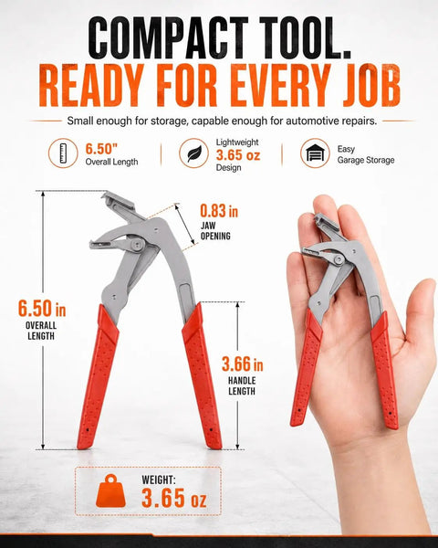 Push Pin Pliers That Make Car Clip Removal A Breeze, Quick Trim And Door Panel Clips Remover, Auto Plastic Fastener Tool Kit, Bumper Clips, Rivets, And Interior Repair Essentials, 6.50 in
