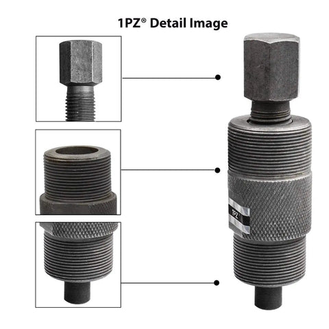 Double Head Magneto Flywheel Puller Tool With 24Mm Right Hand And 27Mm Left Hand Threads For Kawasaki Honda Yamaha Suzuki Ktm GY6 50Cc 125Cc 150Cc Scooter ATV Dirt Bike Engine Repair Accessory close-up detail images