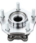 Front Wheel Bearing Hub Assembly For Nissan Rogue And Rogue Sport 2014 To 2019 Driver Or Passenger Side Bare Steel Plug And Play Replacement Part With Direct Fit To Improve Handling Quiet Ride And Long Lasting Performance