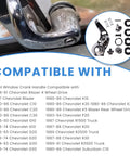 Locking Chrome Vent Window Handle Kit Left Side For GM Chevrolet Blazer Jimmy Suburban Trucks 1973 1994 compatibility chart