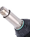 Close-up of Hot Air Welding Gun Kit 1500W 110V With Adjustable Temperature 30 To 680C showing nozzle and temperature gauge