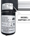 Oem Style Linear Actuator Replacement For Power Recliner Lift Chair Motor KDPT007 179 showing specifications on the label.