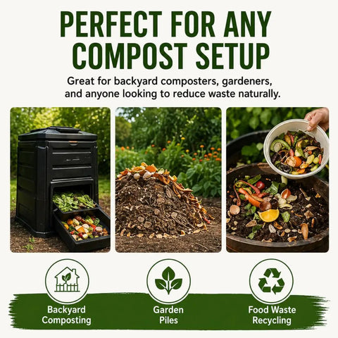 Image showing 100X Concentrated Compost Starter And Accelerator For Bins Tumblers And Piles Odor Control And Fast Decomposition.