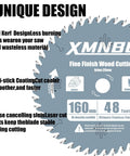 160mm Track Saw Blade With 48 Teeth Thin Kerf And Durable Carbide Tips For Long Life Replacement
