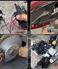 Top-Tier MotiveTech Vehicle Component Tester Set With Insulated Clips, Inline Switch, And Circuit Protector For Fast Auto Electrical Diagnostics In Your Garage Shop in use on various auto components.
