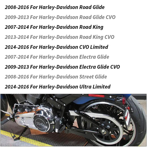 Bulletproof Stainless Steel Primary Cover Bolt Kit With Clutch Gasket For Harley Davidson Touring Models Electra Glide Road King Street Glide 2007 To 2016 shown installed on a Harley bike.