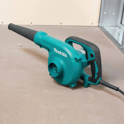 Two In One Blower Vacuum with 145 CFM Air Volume and 203 MPH Air Speed Variable Speed Dial on floor