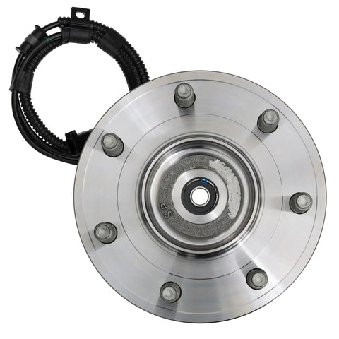 Front Wheel Bearing And Hub Assembly For 2010 To 2014 Ford F 150 Awd showing the unit with smooth finish and mounting bolts.