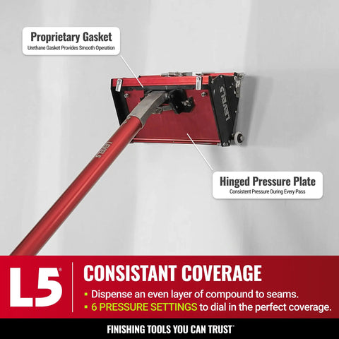 12 Inch Drywall Flat Finishing Box With Handle For Even Joint Compound Application On Walls And Ceilings, Pro Grade Quick Clean Mud Tool