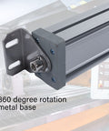 Side view of Explosion Proof CNC Machine Tube Light With Waterproof Anti Corrosion Housing installed on a metal base.