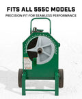 Greenlee And Current Emt Bender Shoe Plus Roller Set For 1.5 Inch And 2 Inch Conduit detailed view of EMT bender for 555C models.