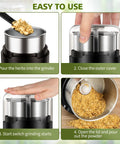 Step-by-step guide for Electric Herb Grinder With Press Down Lid Fast Even Grinding Powerful Motor For Spices And Herbs Compact Kitchen Appliance.