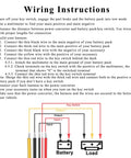 Wiring instructions for High Performance 36V And 48V To 12V Dc Dc Step Down Voltage Converter for golf carts and RVs.