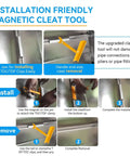 Duct Cleat Tool For HVAC Ductwork, 6 Inch Magnetic Clip System With TDC And TDF Clips, installation steps and features overview