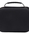 Kickass Drop Guard EVA Hardshell Case For Square Terminal Credit Card Reader With Lockdown Inner Cradle and Heavy Duty Travel Organizer Pouch showing black exterior with handle.
