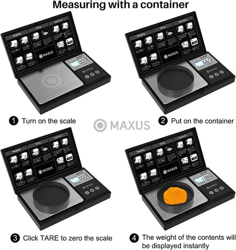 Digital Pocket Gram Scale 500g 0.01g Precision With Tray High Accuracy For Jewelry Food Coins Grains LCD Display Tare Function