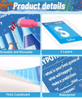 Product details of Vibrant Science Posters Bulletin Board Set For Classrooms with 16 colorful posters, cutouts, and glue points.