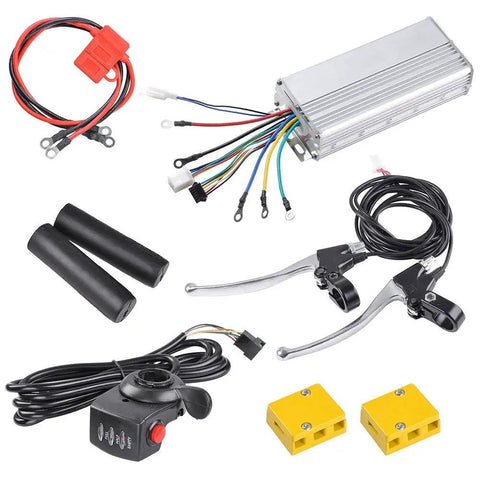 Turn Your Regular Bike Into a Street Ready E Bike With This 48V 1000W Front Hub Conversion Kit Dual Mode Controller components