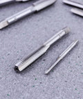 7 Pcs Straight Flute Screw Tap Set For DIY Metalworking Tools To Cut Threads In Aluminum And Plastic Includes Plug Drill And Hole Cutter Heavy Duty Bearing Steel Taps For Pros And Weekend Warriors, bearing steel taps