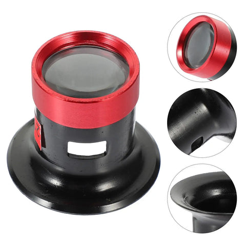 Pro Grade Metal Loupe Magnifier For Watch Repair And Jewelry Making Lightweight Handheld Jewelers Loop With Scale close-up