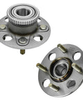 Pair Rear Wheel Hub And Bearing Assembly For Honda Civic 2001 To 2005 And Acura EL 2001 To 2005 4 Lug With ABS Replacement Kit