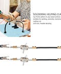 Solid Helping Hand Clamp For Soldering And Electronics Repair Work With Adjustable Alloy Steel Arms for precision tasks and stability.