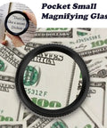 Two Pack Jewelers Loupe Pocket Magnifier Folding Magnifier Small Loupe Mini Magnifier For Jeweler Stamps Maps Antiques