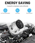 Slick AC Compressor With Clutch For Honda Pilot Odyssey Ridgeline And Acura Mdx 3 Point 5 And 3 Point 7 Liter Engine Auto Cooling Kit displayed in vehicle engine compartment.