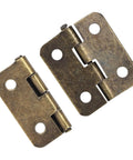 Mini 18x15mm Hinges Set For Wooden Jewelry Boxes And Cabinets With 50 Hinges And 200 Screws For DIY Crafts Retro Vintage Look Durable Iron
