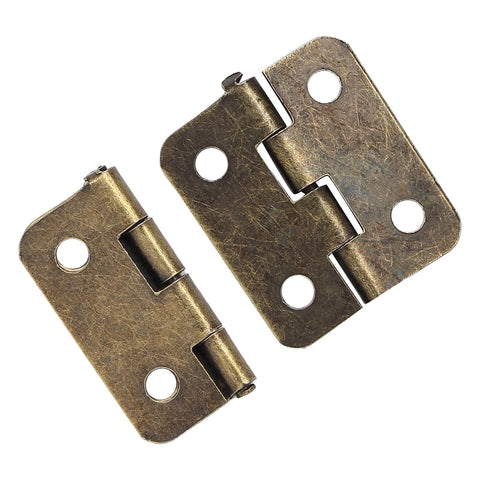 Mini 18x15mm Hinges Set For Wooden Jewelry Boxes And Cabinets With 50 Hinges And 200 Screws For DIY Crafts Retro Vintage Look Durable Iron