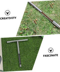 T Handle Garden Soil Sampler Probe Stainless Steel Tool For Quick Soil Testing In Yard And Lawn on grass