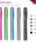 Assorted colors of 15-Pack LED Penlight Set With Clip, Ultra Handy Pocket Light for Quick Inspections and Repairs, Durable Aluminum