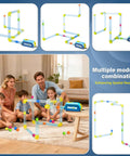 Family playing with Air Aerodynamics STEM Toy For Kids 3 Plus Hands On STEM Kits For Home School And Classroom Learning Building Toys.