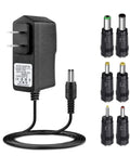 No Fuss Heavy Duty Plug And Play Car Jump Starter Power Cord Replacement Charger Adapter 15V 1A with six DC tips.