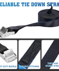 1 Inch By 10 Foot Adjustable Cam Buckle Tie Down Straps Set, Heavy Duty Packing Straps for Cargo Luggage Kayak Truck SUV and Roof Rack