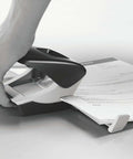 Using Two Hole Punch for 30 Sheets, Metal Office Workhorse With Guide Bar and Format Markings, Black NeXXt Range in action