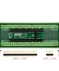 Terminal Block Breakout Board Module For Teensy 4.1 with screw mount, 112 DIY solder pads, 2.54mm pitch, 0.8mm holes shown