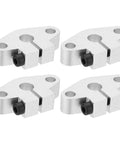 Sturdy Aluminum Linear Motion Rod Rail Clamping Guide Support Set For 10mm Shaft 4 Pack SHF10 Smooth Sliding Precision