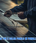 Person connecting Y Branch Solar Connector Kit For PV Panels To Link Two Panels In Parallel No Fuss 1 Male 2 Female Adapters