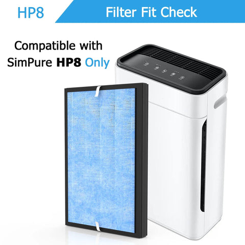 HP8 Filter Replacement For Home Air Purifiers And Filtration Systems High Efficiency Filtration Media No Fuss Easy Install