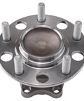 Front view of Rear Wheel Bearing And Hub Assembly Fits 2008 2009 Mitsubishi Lancer With Rear Disc Brakes Also Fits 2010 2015 2016 2017 FWD Models And 2011 2012 Outlander Sport Replacement Kit Direct Fit DIY Friendly