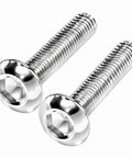 M2.5 Hexagon Socket Screws 304 Stainless Steel Semi Circular Pan Head for Mechanical Furniture and Electronics Assembly 4mm Length 100 Piece Pack
